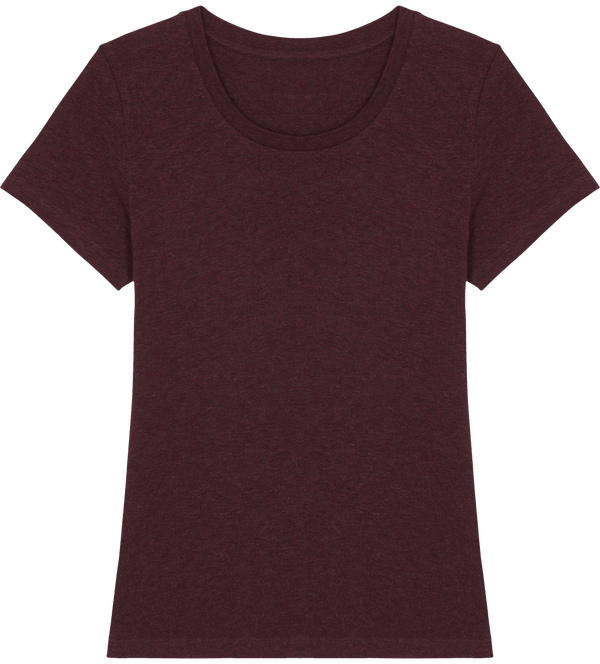 Tee shirt ajuste femme stella expresser face Heather Grape Red