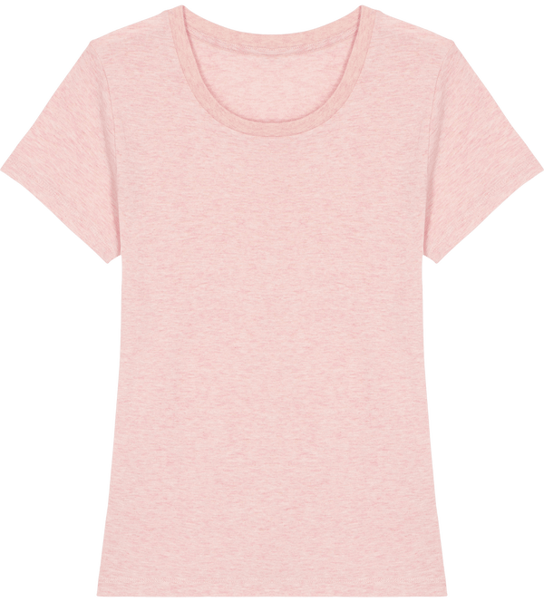 Tee shirt ajuste femme stella expresser face Cream Heather Pink