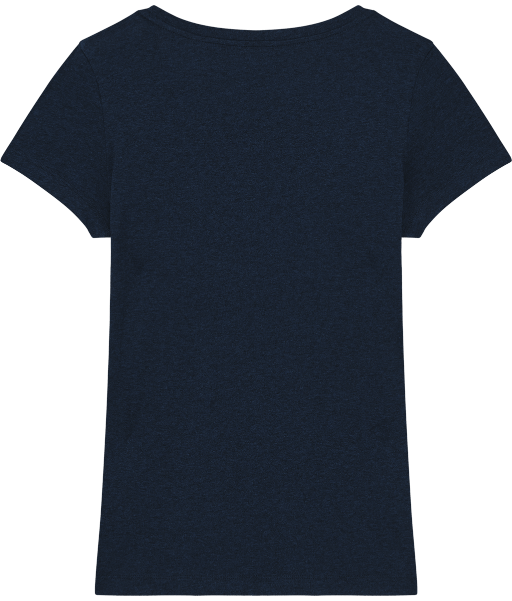 Tee shirt ajuste femme stella expresser dos Black Heather Blue