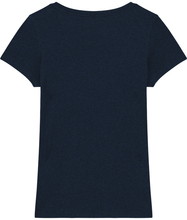Tee shirt ajuste femme stella expresser dos Black Heather Blue