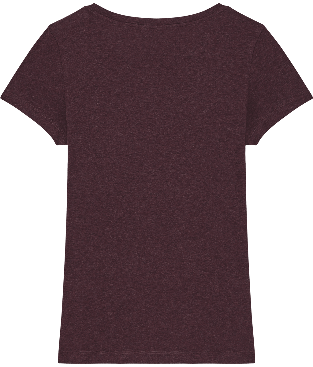 Tee shirt ajuste femme stella expresser dos Heather Grape Red