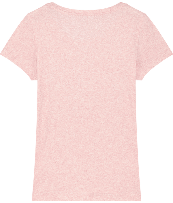 Tee shirt ajuste femme stella expresser dos Cream Heather Pink