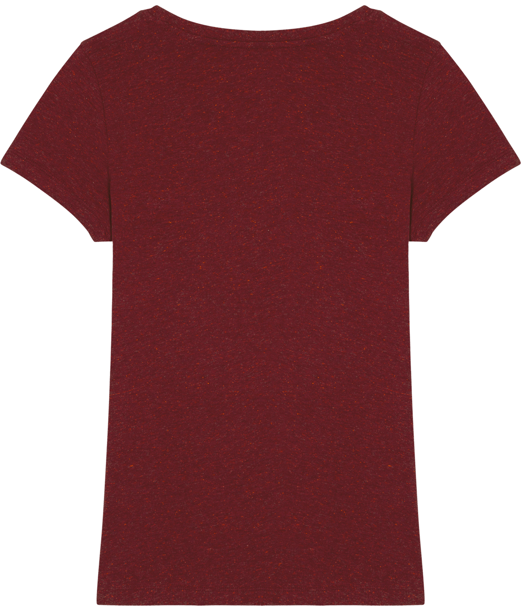 Tee shirt ajuste femme stella expresser dos Heather Neppy Burgundy