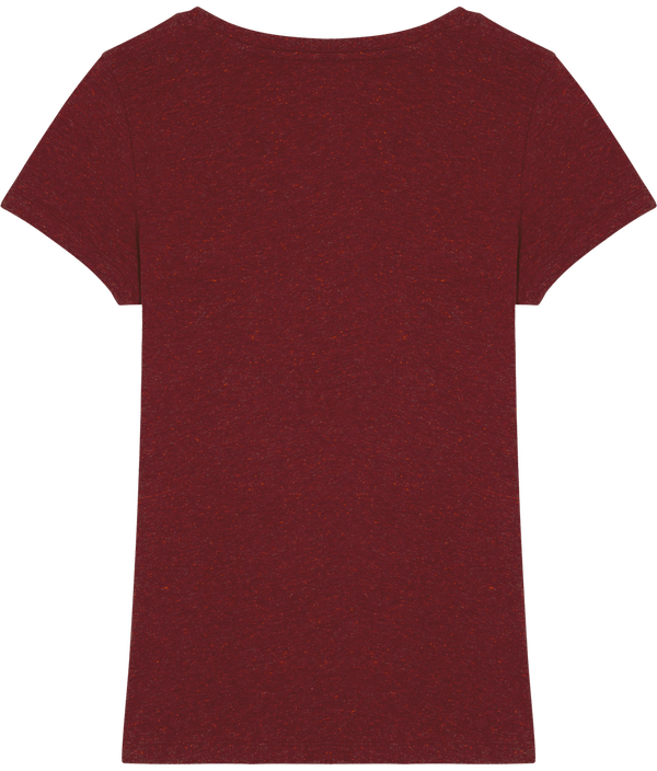 Tee shirt ajuste femme stella expresser dos Heather Neppy Burgundy