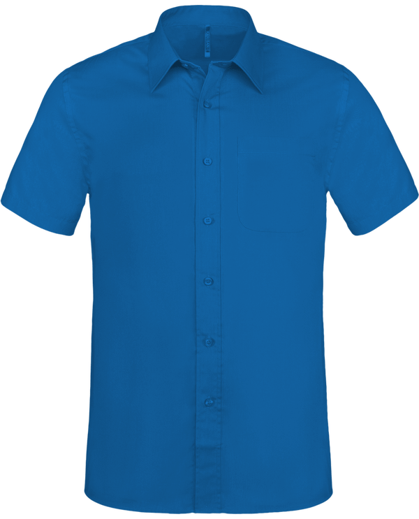 Chemise Manches Courtes Homme Light Royal Blue