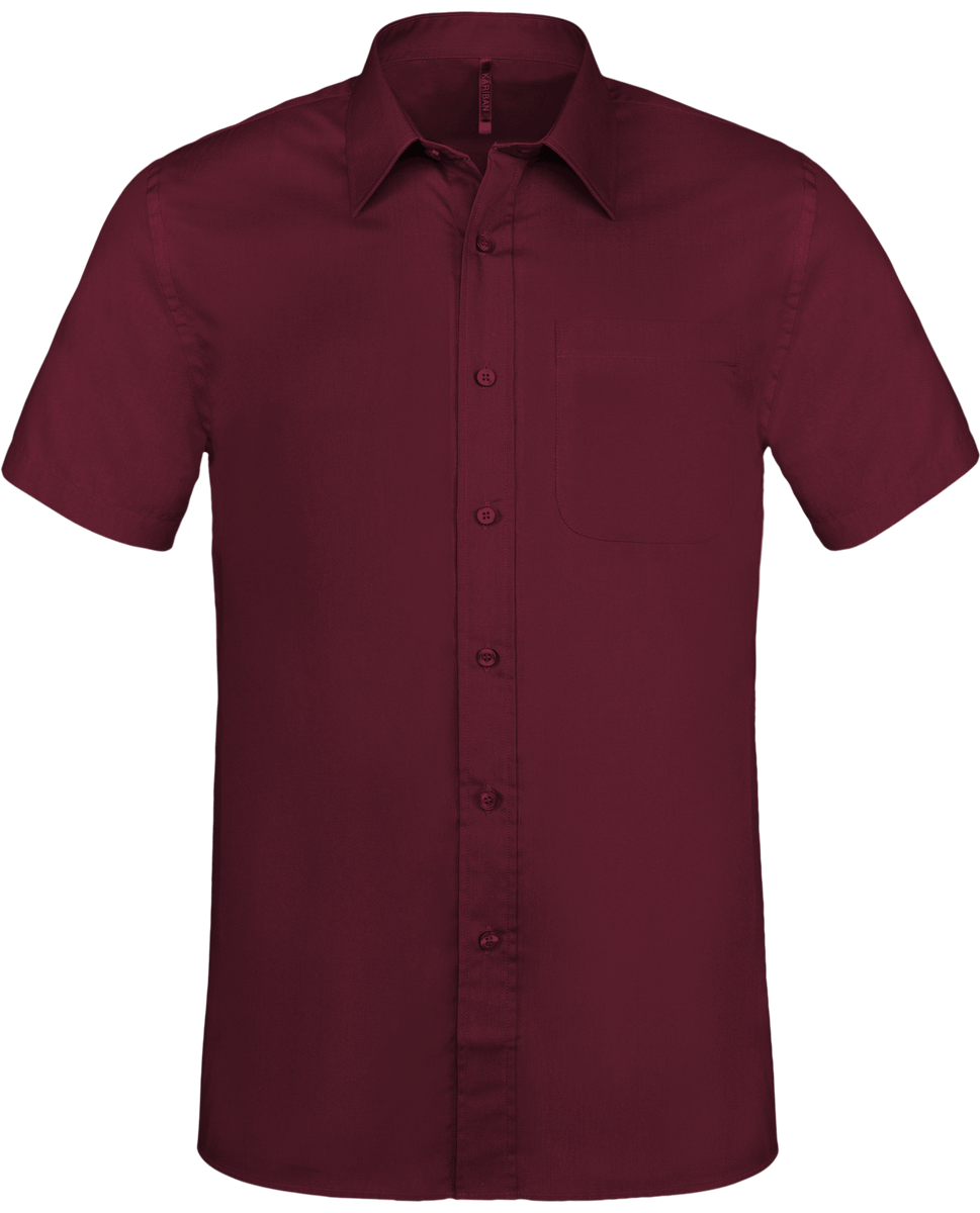 Chemise Manches Courtes Homme Wine