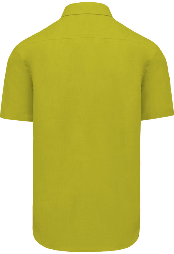 Chemise manches courtes homme dos Burnt Lime