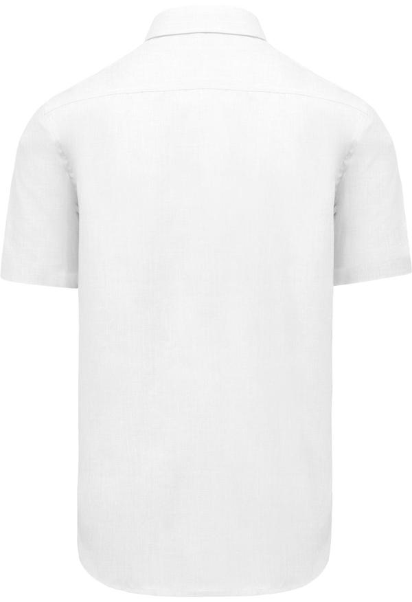 Chemise manches courtes homme dos White