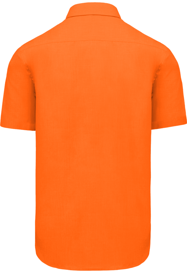 Chemise manches courtes homme dos Orange