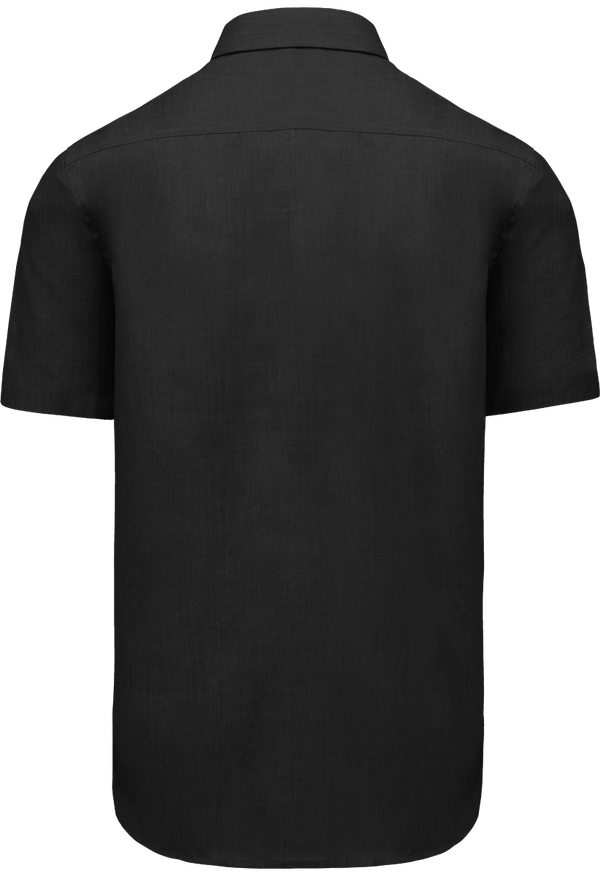 Chemise manches courtes homme dos Black