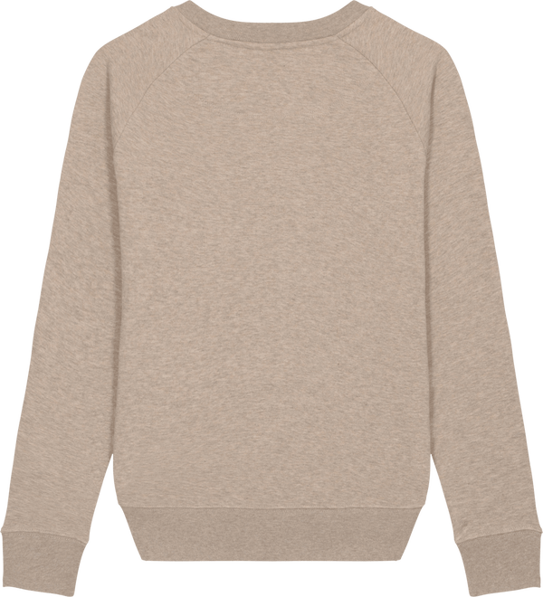 Women crew neck sweatshirt 350g m stella tripster dos Heather Sand