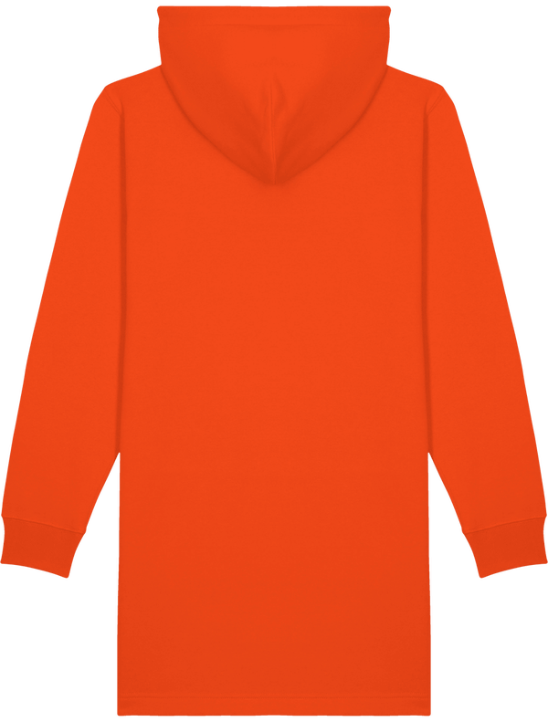 Robe sweatshirt a capuche streeter dos Tangerine