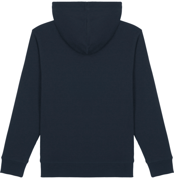 Sweatshirt zippe warmer sherpa dos French Navy