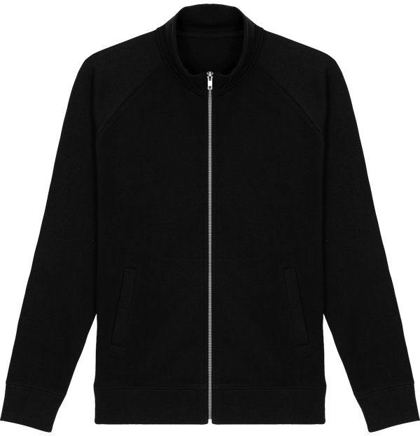 Sweat col rond zippe homme trailer face Black
