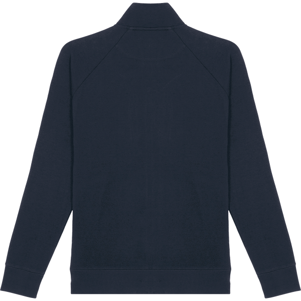 Sweat col rond zippe homme trailer dos French Navy