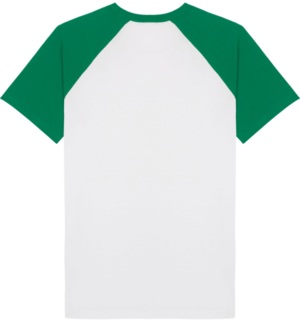 Tee shirt baseball catcher short sleeve dos White / Varsity Green