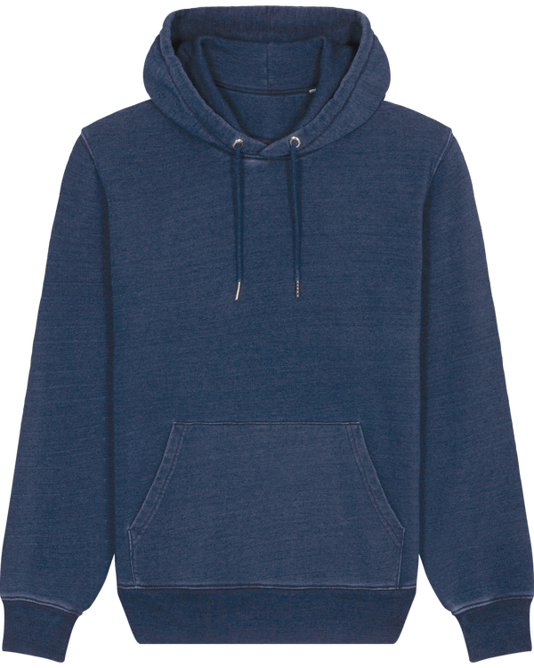 Sweat hoodie cruiser denim face Mid Washed Indigo