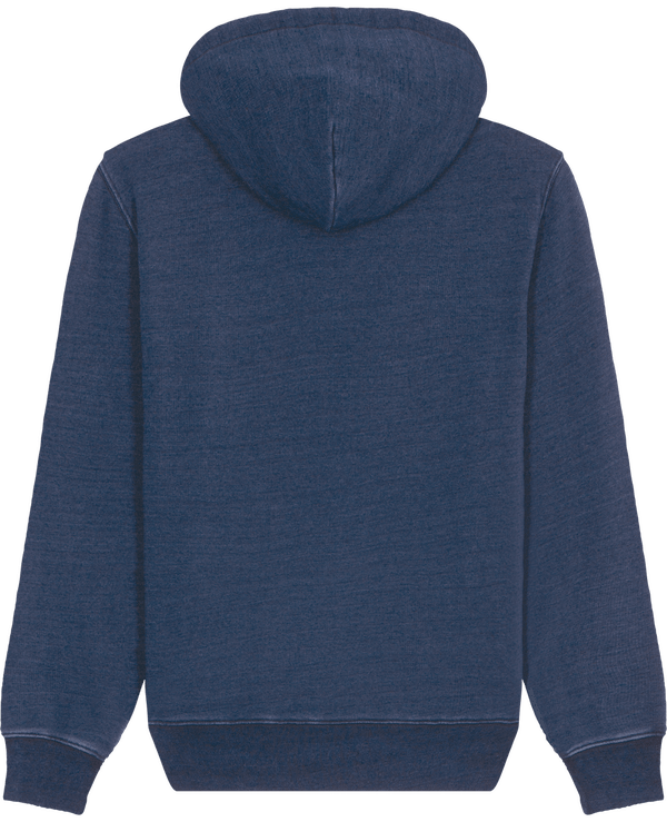 Sweat hoodie cruiser denim dos Mid Washed Indigo