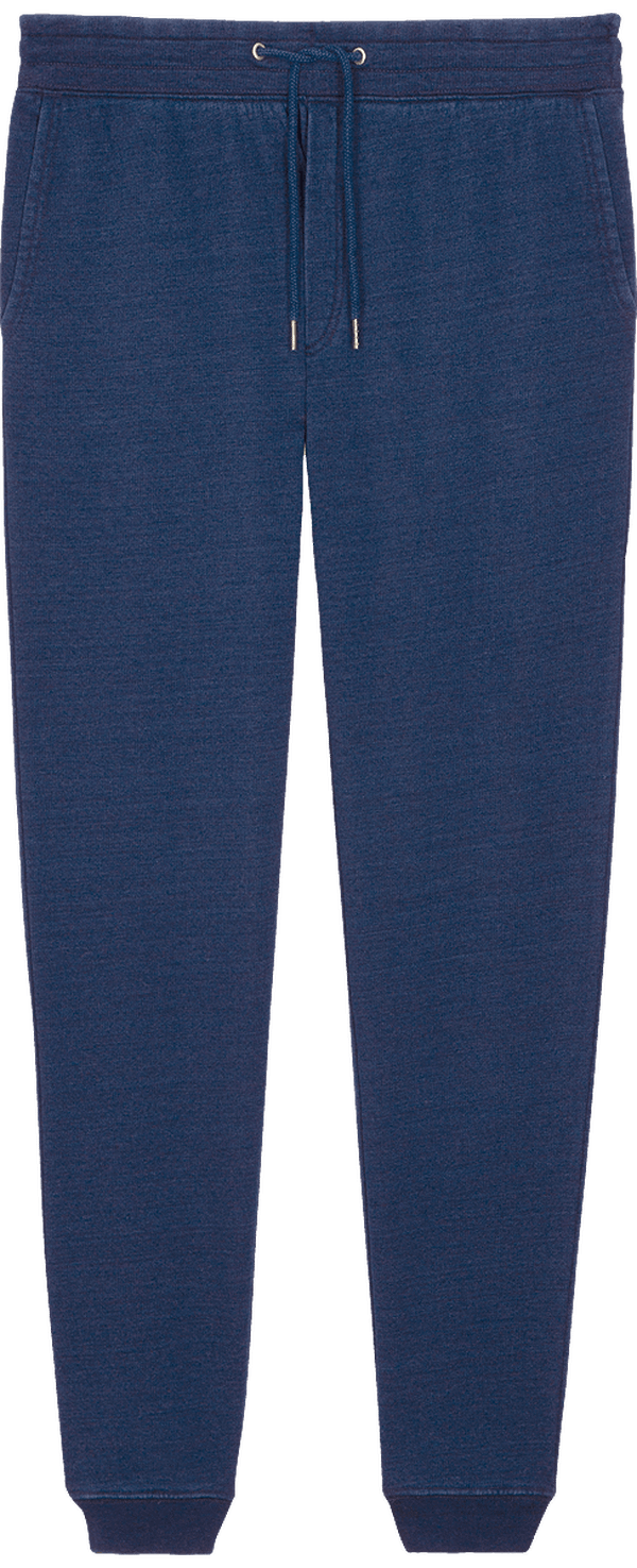 Pantalon de jogging homme stepper denim face Mid Washed Indigo