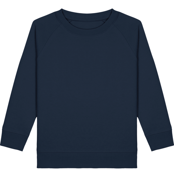 Sweat col rond enfant mini scouter face French Navy