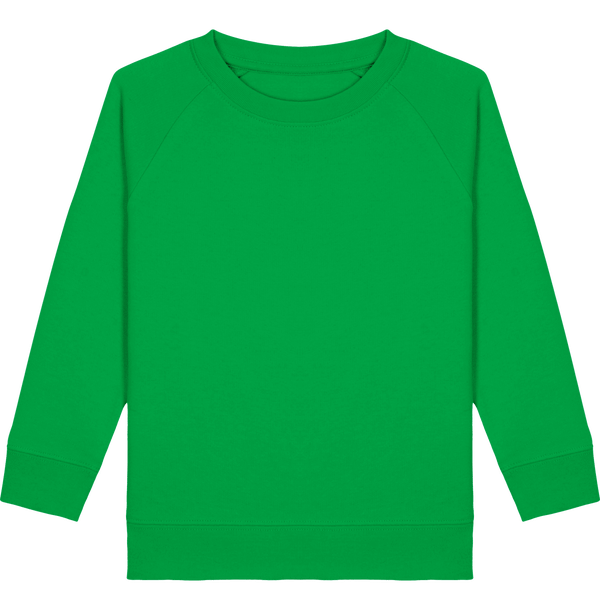 Sweat col rond enfant mini scouter face Fresh Green