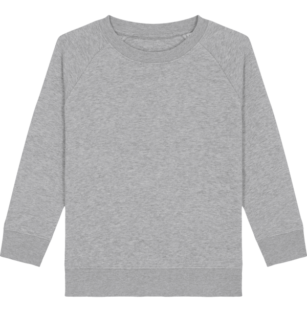 Sweat col rond enfant mini scouter face Heather Grey