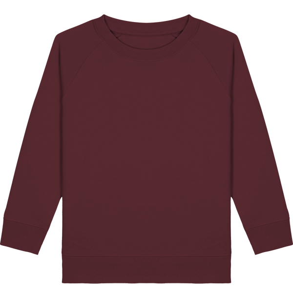 Sweat col rond enfant mini scouter face Burgundy