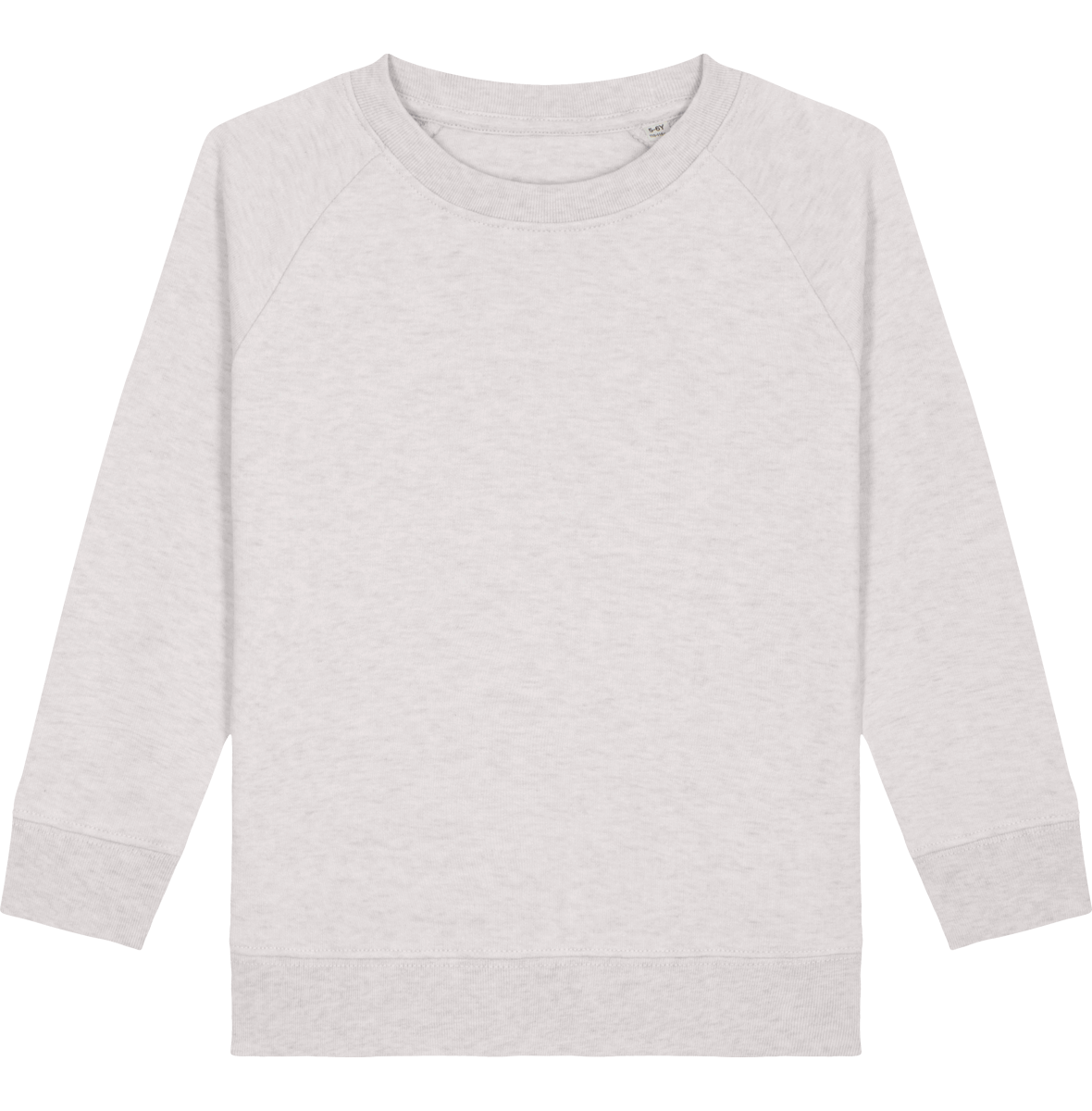 Sweat col rond enfant mini scouter face Cream Heather Grey