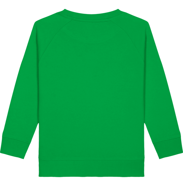 Sweat col rond enfant mini scouter dos Fresh Green