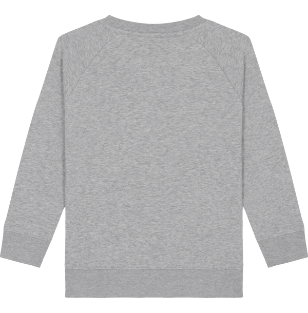 Sweat col rond enfant mini scouter dos Heather Grey