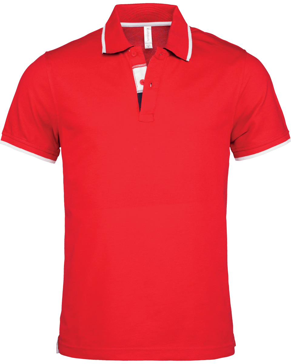 Polo Col Liseré Red / White / Navy