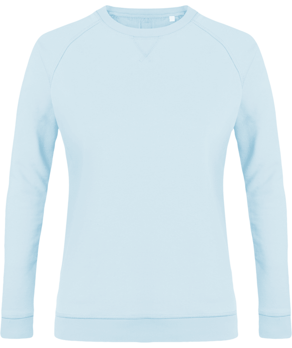 Sweat col rond femme stella trips face Baby Blue