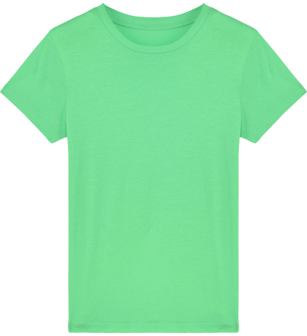 Tee shirt enfant bio stanley mini creator face Chameleon Green