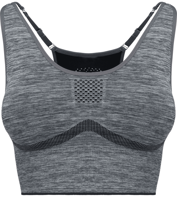 Brassiere reglable sans couture femme face Storm Grey Melange