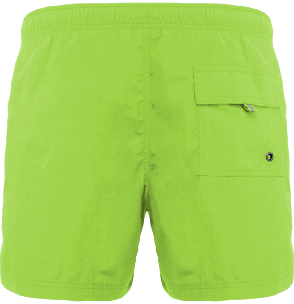 Short de bain lacet rayes dos Lime