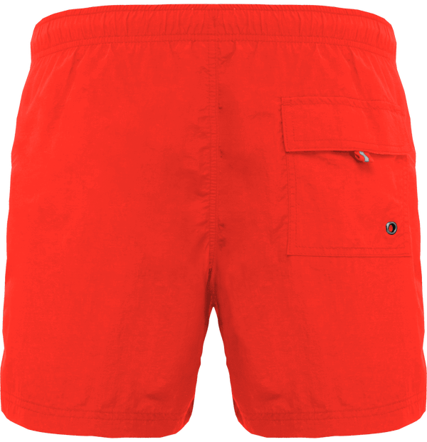 Short de bain lacet rayes dos Crush Orange