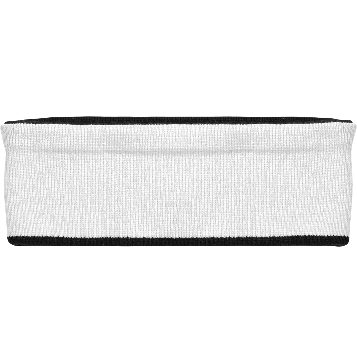 Bandeau De Sport Tête | Broderie | Maille Tricot Absorbante  Black / White