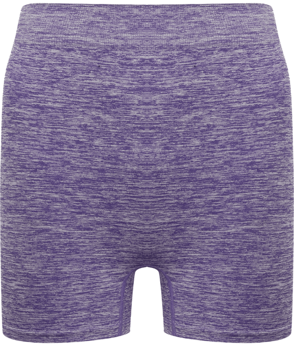 Short legging sans couture face Purple Marl