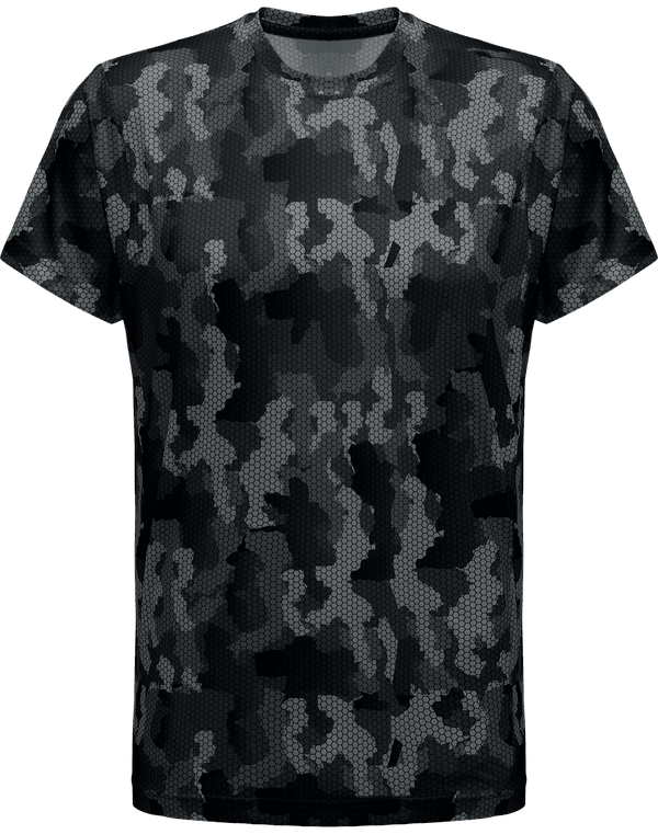 Tee shirt performance homme camouflage face Camo Charcoal