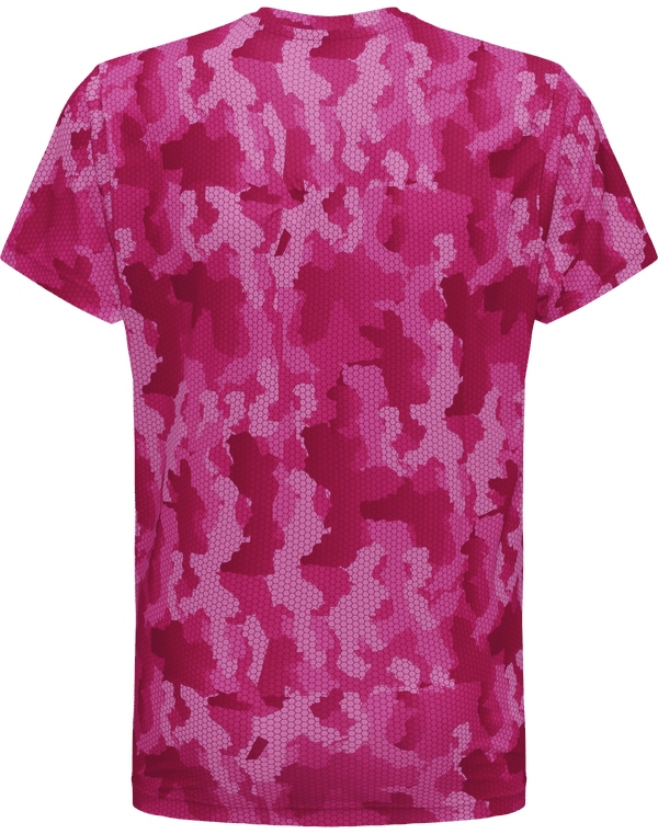 Tee shirt performance homme camouflage dos Camo Hot Pink