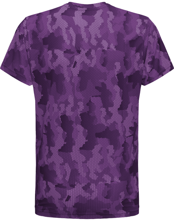 Tee shirt performance homme camouflage dos Camo Purple
