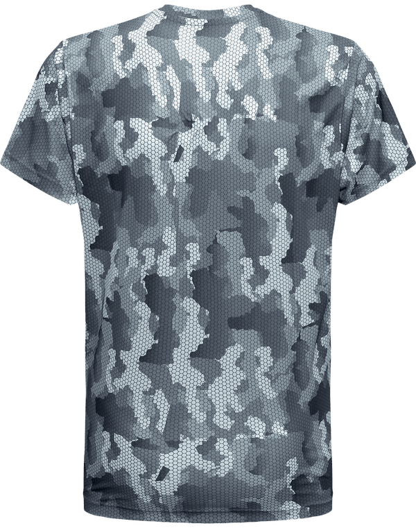 Tee shirt performance homme camouflage dos Camo Silver
