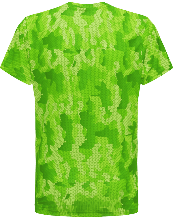 Tee shirt performance homme camouflage dos Camo Green