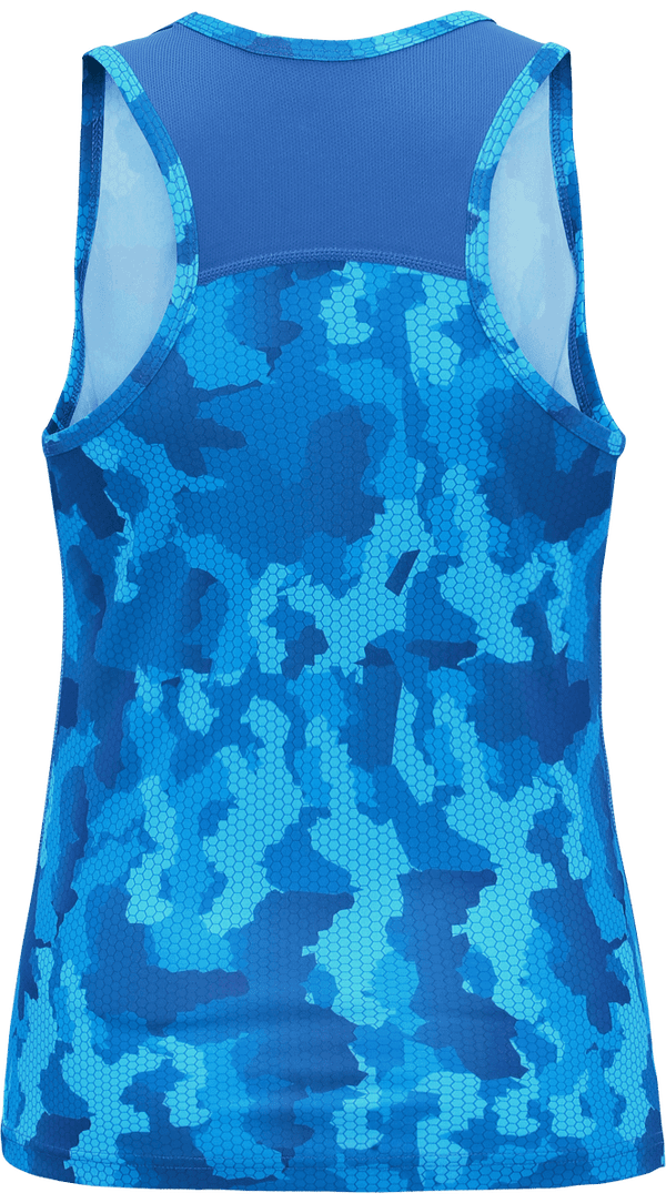 Debardeur performance femme camo dos Camo Sapphire