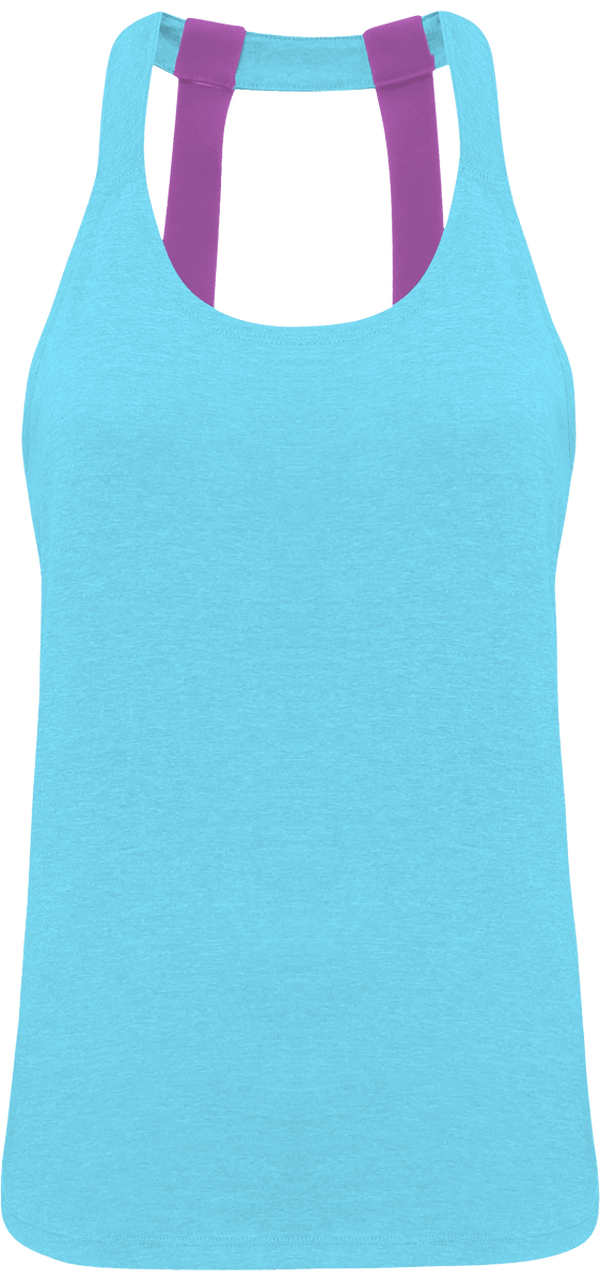Débardeur Bandes Bretelles De Sport | Doux Et Léger Lightning Pink Melange