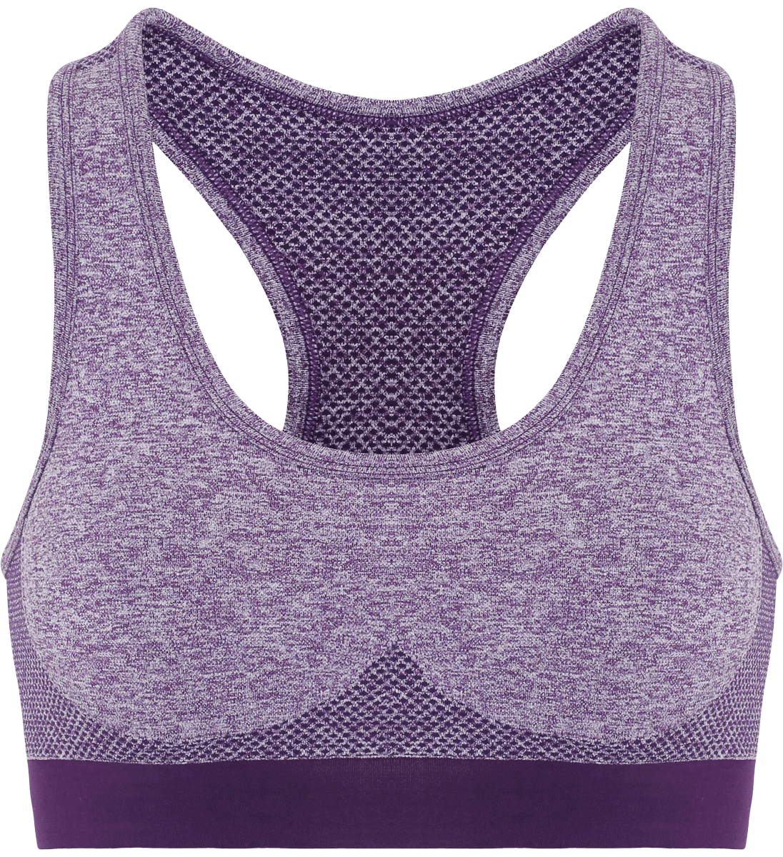 Brassière Multisports Coupe 3D Sans Coutures Purple