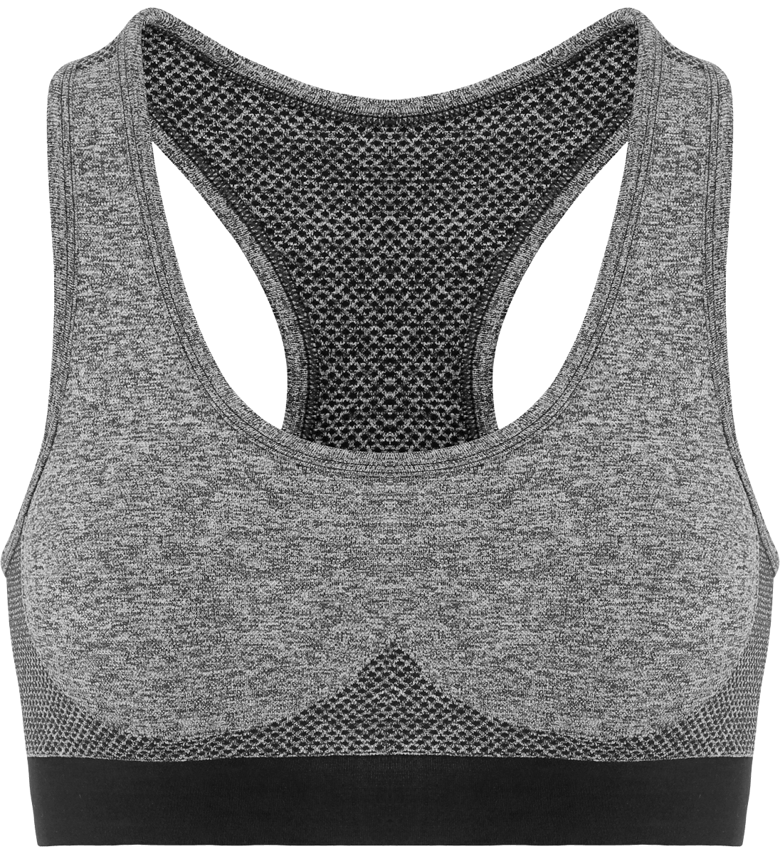 Brassière Multisports Coupe 3D Sans Coutures Charcoal