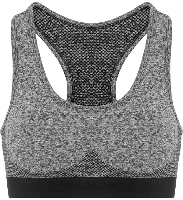 Brassière Multisports Coupe 3D Sans Coutures Charcoal