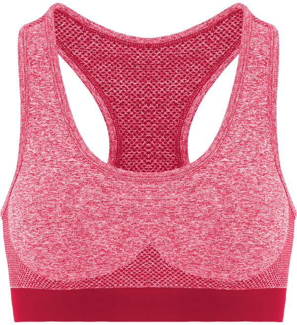 Brassière Multisports Coupe 3D Sans Coutures Burgundy