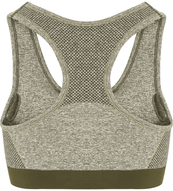 Brassiere multisports coupe 3d sans couture sculpt dos Olive